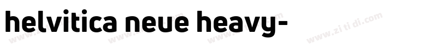 helvitica neue heavy字体转换